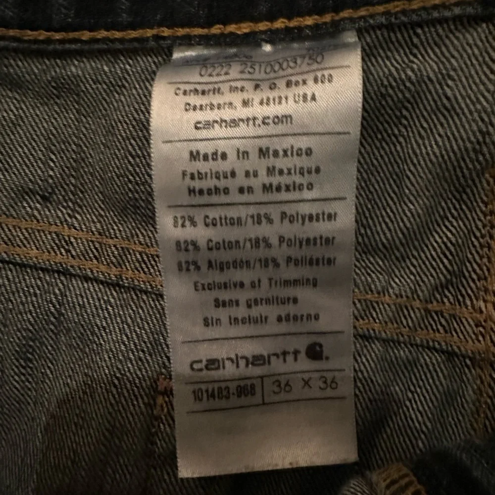 Carhartt Dark Blue Straight Jeans